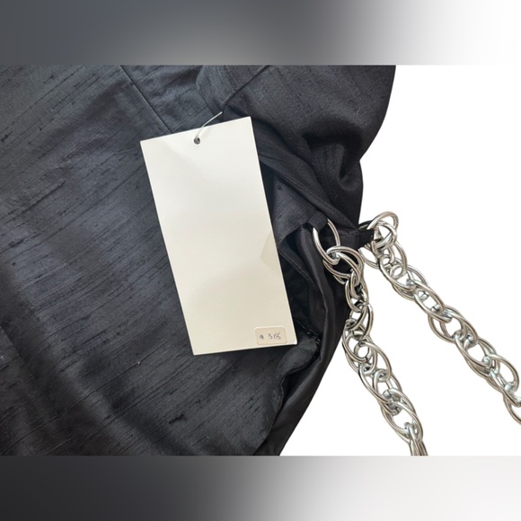 New With Tags-Karen Warren Black Silk Cocktail Dress—Size 4 - Picture 5 of 7